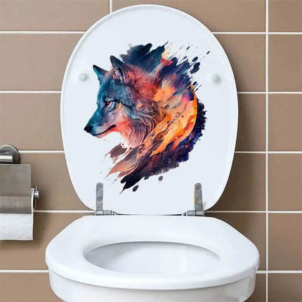 Home Wolf Animal Watercolor 3D Wall Sticker - 3D Wall Sticker - ZOOYOO - Mad Fly Essentials