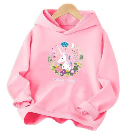 Hoodies Baby Girl Lollipop Butterfly Unicorn Hoodies - Hoodies - Lolocee - Mad Fly Essentials