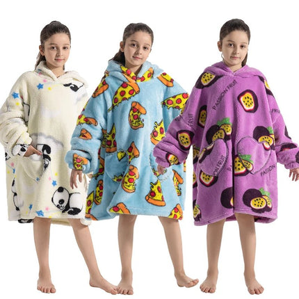 Hoodies Girl Flannel Think Animal Homewear Wearables - Hoodies - Miniso - Mad Fly Essentials