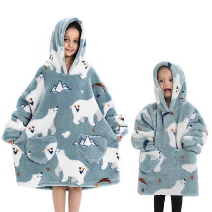 Hoodies Girl Flannel Think Animal Homewear Wearables - Hoodies - Miniso - Mad Fly Essentials