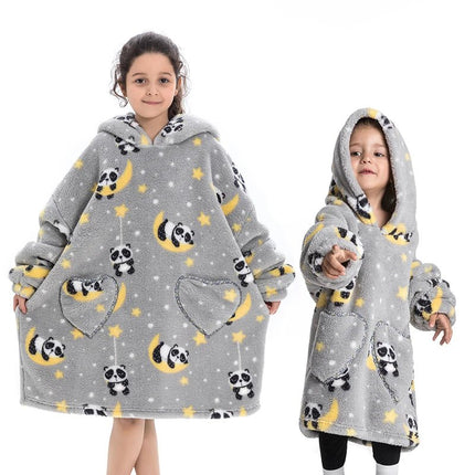 Hoodies Girl Flannel Think Animal Homewear Wearables - Hoodies - Miniso - Mad Fly Essentials