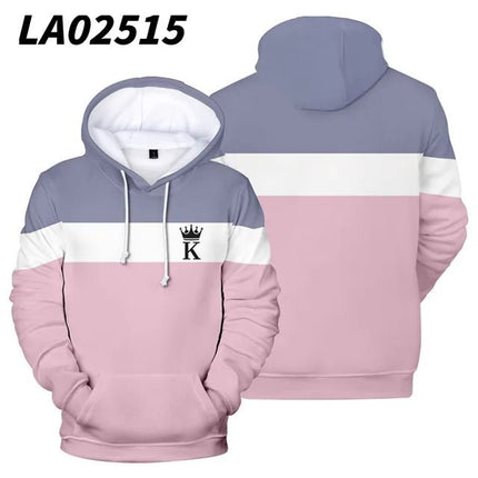 Hoodies KING QUEEN Jacket Matching Couple Poker 3D Pullover - Hoodies - Nifineo - Mad Fly Essentials