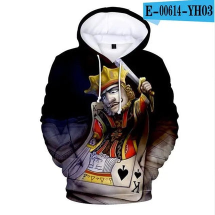 Hoodies KING QUEEN Jacket Matching Couple Poker 3D Pullover - Hoodies - Nifineo - Mad Fly Essentials