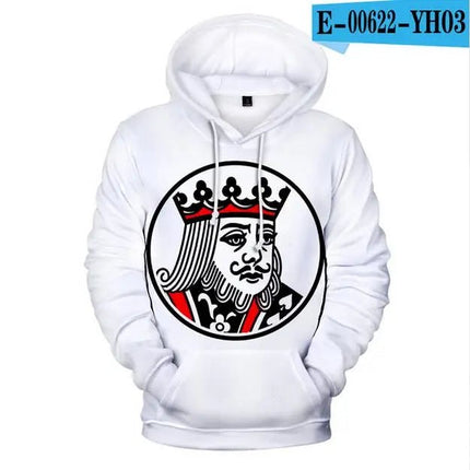 Hoodies KING QUEEN Jacket Matching Couple Poker 3D Pullover - Hoodies - Nifineo - Mad Fly Essentials