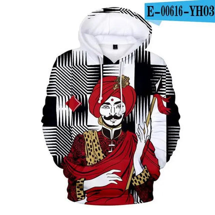 Hoodies KING QUEEN Jacket Matching Couple Poker 3D Pullover - Hoodies - Nifineo - Mad Fly Essentials