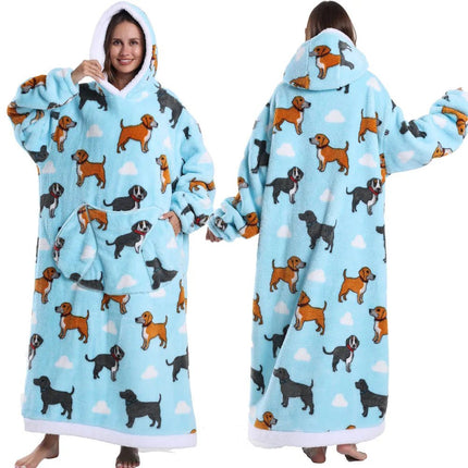 Hoodies Men Women Skull Halloween Winter Homewear Blanket Hoodies - Hoodies - RyTanDa - Mad Fly Essentials