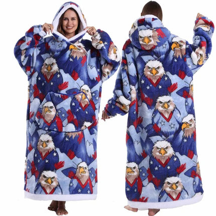 Hoodies Men Women Skull Halloween Winter Homewear Blanket Hoodies - Hoodies - RyTanDa - Mad Fly Essentials