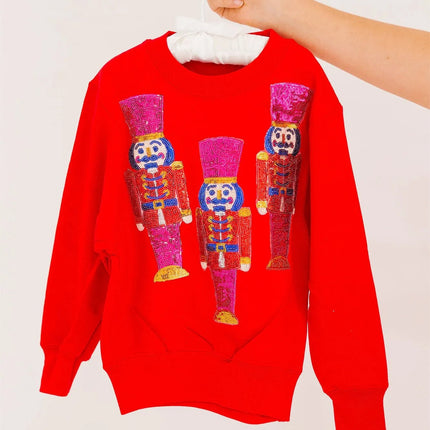 Hoodies Women Christmas Santa Glitter Sequin Pullover - Hoodies - Amorcome - Mad Fly Essentials