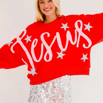 Hoodies Women Christmas Santa Glitter Sequin Pullover - Hoodies - Amorcome - Mad Fly Essentials