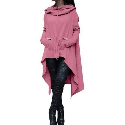 Hoodies Women Fashion Irregular Hem Long Pullover - Hoodies - Adogirl - Mad Fly Essentials