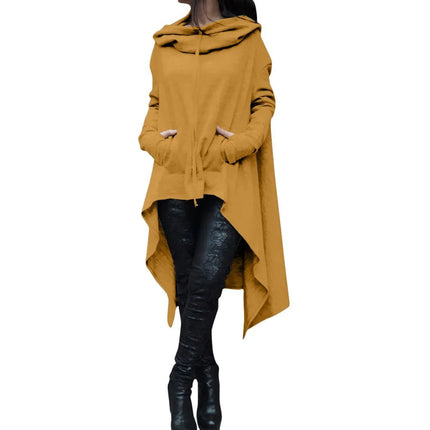 Hoodies Women Fashion Irregular Hem Long Pullover - Hoodies - Adogirl - Mad Fly Essentials