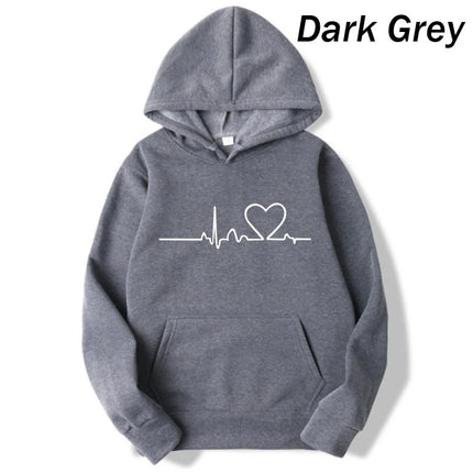 Hoodies Women Heart Nurse Sweatshirt - Hoodies - Chrleisure - Mad Fly Essentials