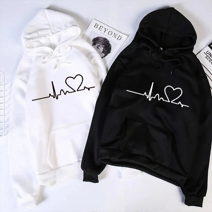 Hoodies Women Heart Nurse Sweatshirt - Hoodies - Chrleisure - Mad Fly Essentials