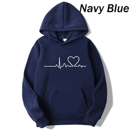 Hoodies Women Heart Nurse Sweatshirt - Hoodies - Chrleisure - Mad Fly Essentials
