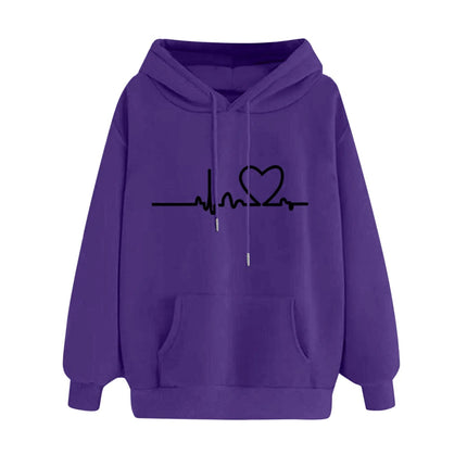 Hoodies Women Heart Nurse Sweatshirt - Hoodies - Chrleisure - Mad Fly Essentials