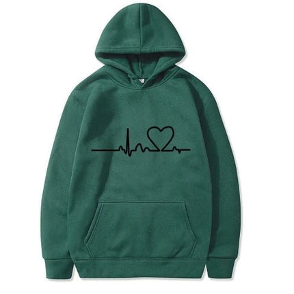 Hoodies Women Heart Nurse Sweatshirt - Hoodies - Chrleisure - Mad Fly Essentials