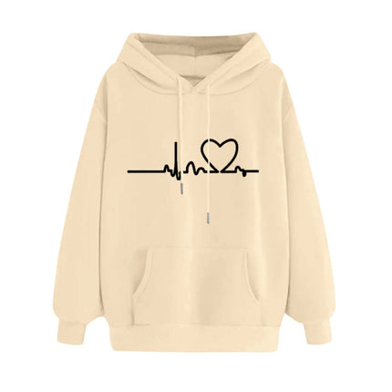 Hoodies Women Heart Nurse Sweatshirt - Hoodies - Chrleisure - Mad Fly Essentials