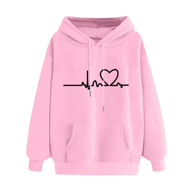 Hoodies Women Heart Nurse Sweatshirt - Hoodies - Chrleisure - Mad Fly Essentials