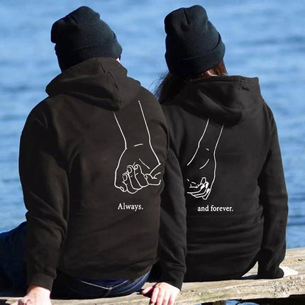 Hoodies Women Matching Couple Always Forever Fashion Sweatshirts - Hoodies - MANTORS - Mad Fly Essentials