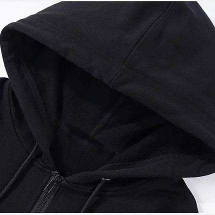 Hoodies Women Zipper Red Black Butterfly Pullover - Hoodies - Goth Dark - Mad Fly Essentials