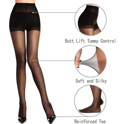 Hosiery Black Skin Women Sheer Tights Peacock Pantyhose - Hosiery - Peacock Stockings - Mad Fly Essentials
