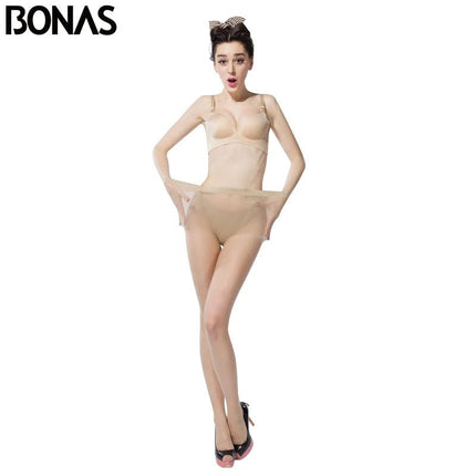 Hosiery Women 15D Skin Tight Ultra-Thin Pantyhose - Hosiery - Bonas - Mad Fly Essentials
