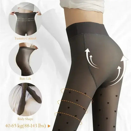 Hosiery Women 80/200g Heart Stockings Pantyhose - Hosiery - Peacock Stockings - Mad Fly Essentials