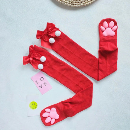 Hosiery Women Over Knee Cat Stockings Animal Socks - Hosiery - Peacock - Mad Fly Essentials