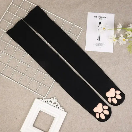 Hosiery Women Over Knee Cat Stockings Animal Socks - Hosiery - Peacock - Mad Fly Essentials