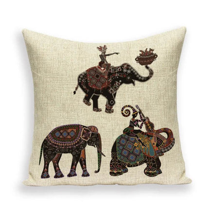 Indian Moroccan Elephant Animal Pillows Decor - Mad Fly Essentials