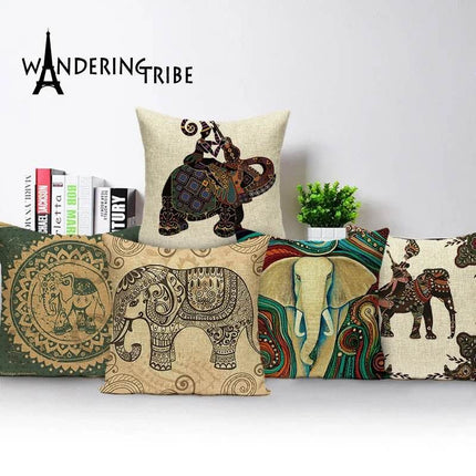 Indian Moroccan Elephant Animal Pillows Decor - Mad Fly Essentials