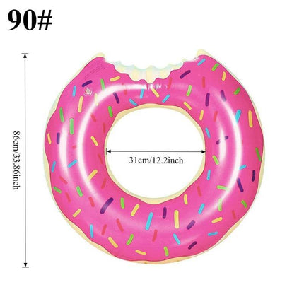 Inflatable Donut Swim Ring Pool Float Home Essentials - Home Essentials - Partigos - Mad Fly Essentials