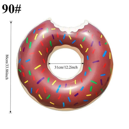 Inflatable Donut Swim Ring Pool Float Home Essentials - Home Essentials - Partigos - Mad Fly Essentials