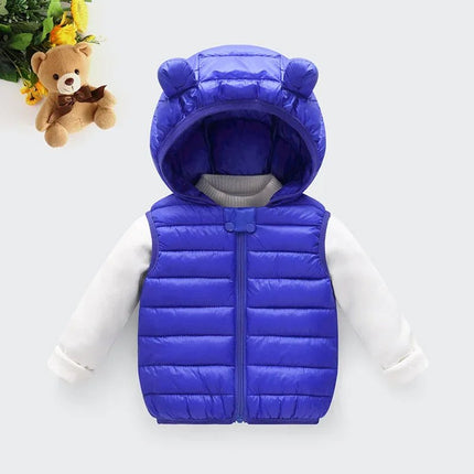 Jacket Baby Boy Warm Down Vest Toddler Kids Hoodies Outerwear - Jacket - M2C - Mad Fly Essentials