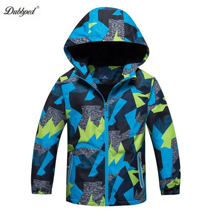 Jacket Baby Boys 3 - 12Y Graffiti Waterproof Polar Fleece Outerwear - Jacket - SGSKIDS - Mad Fly Essentials