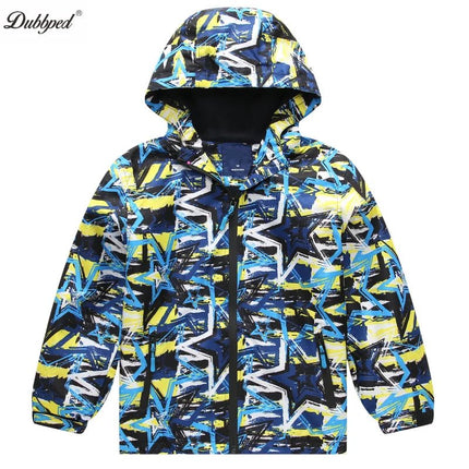 Jacket Baby Boys 3 - 12Y Graffiti Waterproof Polar Fleece Outerwear - Jacket - SGSKIDS - Mad Fly Essentials