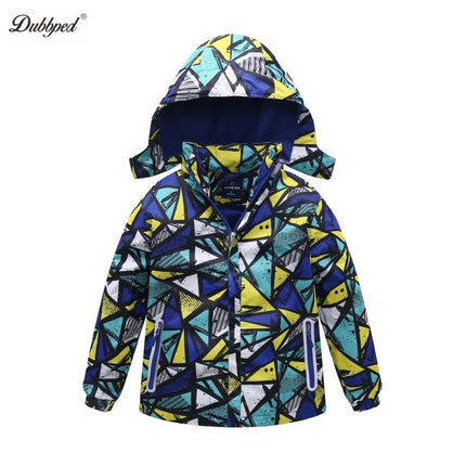 Jacket Baby Boys 3 - 12Y Graffiti Waterproof Polar Fleece Outerwear - Jacket - SGSKIDS - Mad Fly Essentials