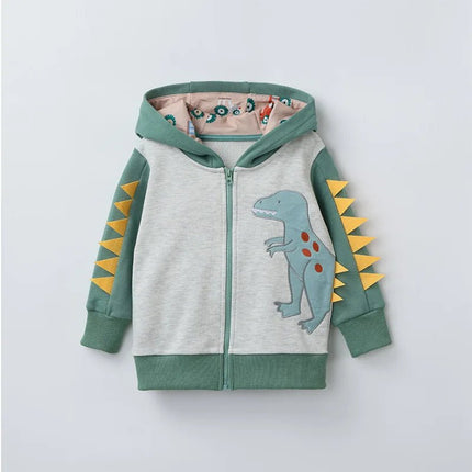 Jacket Baby Boys Cartoon Dinosaur Fall Hooded Camouflage Jackets - Jacket - Rubby - Mad Fly Essentials