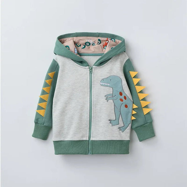 Jacket Baby Boys Cartoon Dinosaur Fall Hooded Camouflage Jackets - Jacket - Rubby - Mad Fly Essentials