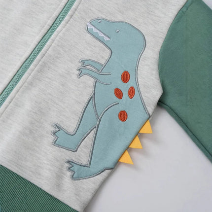 Jacket Baby Boys Cartoon Dinosaur Fall Hooded Camouflage Jackets - Jacket - Rubby - Mad Fly Essentials
