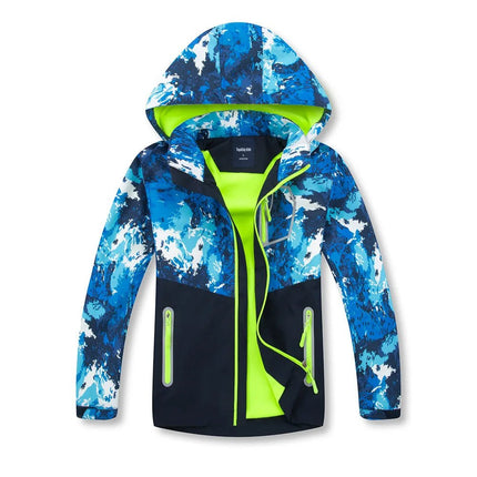 Jacket Boy Kids Waterproof Detachable Hood Fleece Zip Jacket - Jacket - TOP&SKY KIDS - Mad Fly Essentials