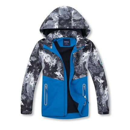 Jacket Boy Kids Waterproof Detachable Hood Fleece Zip Jacket - Jacket - TOP&SKY KIDS - Mad Fly Essentials