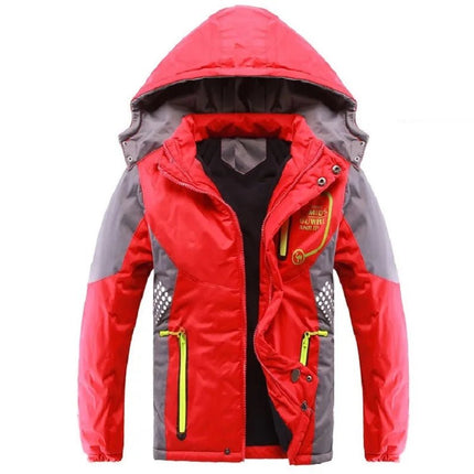 Jacket Boy Winter Blue Fleece Detachable Hood Outerwear - Jacket - TOP&SKY KIDS - Mad Fly Essentials