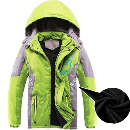 Jacket Boy Winter Blue Fleece Detachable Hood Outerwear - Jacket - TOP&SKY KIDS - Mad Fly Essentials