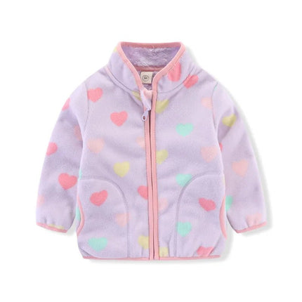 Jacket Girl Heart Zipper Autumn Casual Outerwear - Jacket - VIKITA - Mad Fly Essentials