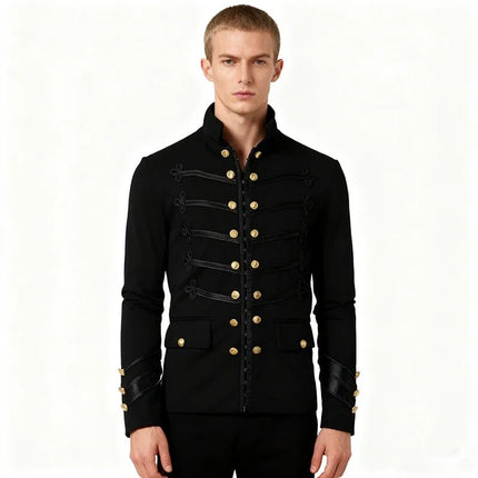 Jacket Men Gothic Steampunk Medieval Frock Outerwear - Jacket - Cavalaria Costumes - Mad Fly Essentials