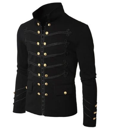 Jacket Men Gothic Steampunk Medieval Frock Outerwear - Jacket - Cavalaria Costumes - Mad Fly Essentials