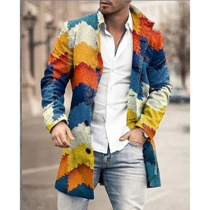 Jacket Men Stand-Collar Long Pocket Coat - Jacket - BC - Mad Fly Essentials