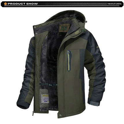 Jacket Men Waterproof Skiing Windbreaker Fleece Winter Outerwear - Jacket - MANTORS - Mad Fly Essentials