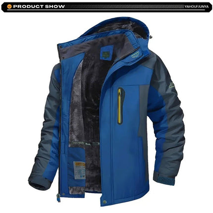 Jacket Men Waterproof Skiing Windbreaker Fleece Winter Outerwear - Jacket - MANTORS - Mad Fly Essentials